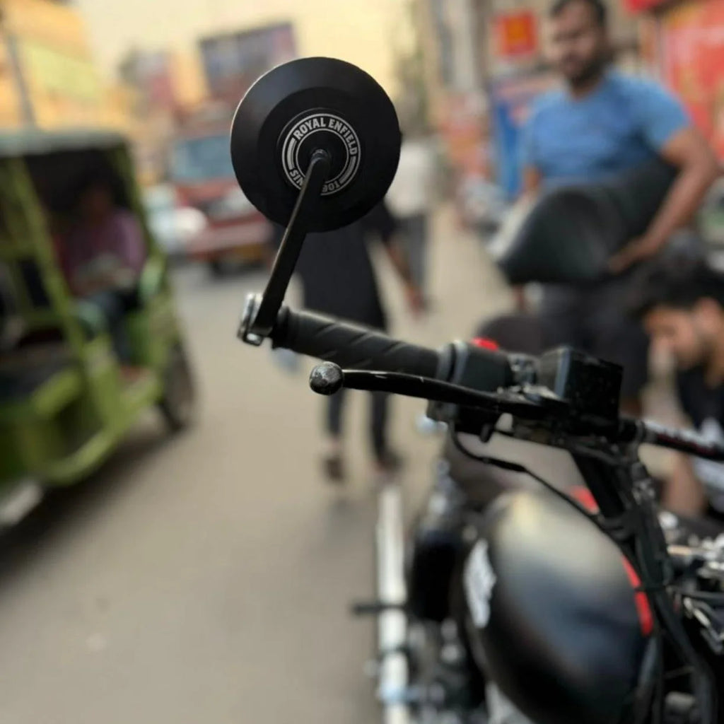 Bar End Mirror for Hunter 350, Meteor 350, Classic 350, Super Meteor 650, Shotgun 650, GT 650, Interceptor 650, Himalayan 650, Guerrilla 650