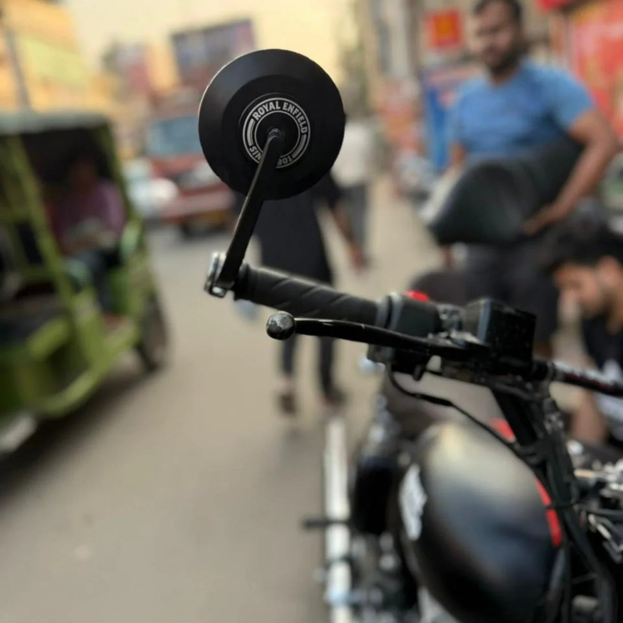 Bar End Mirror for Hunter 350, Meteor 350, Classic 350, Super Meteor 650, Shotgun 650, GT 650, Interceptor 650, Himalayan 650, Guerrilla 650