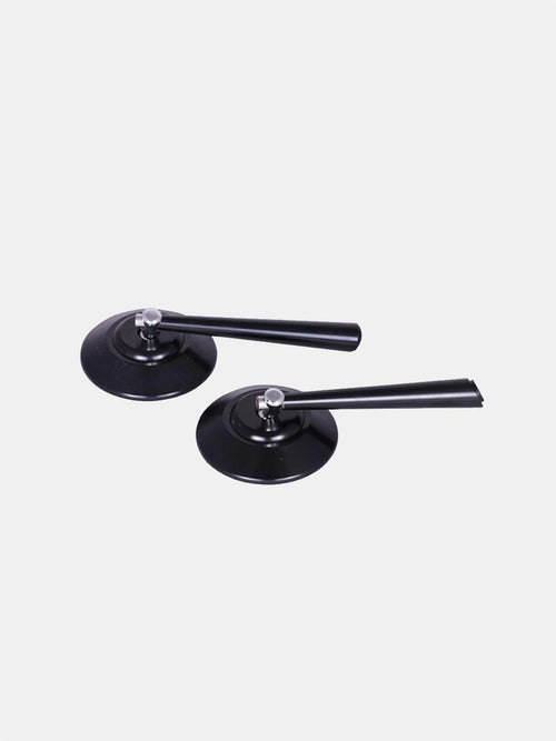 CNC round mirror black