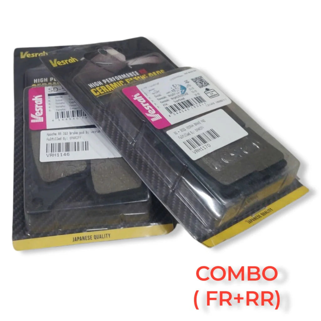 Interceptor 650 /Continental GT 650 ceramic brake pads by vesrah - COMBO (FRONT & REAR).SD953. SD958