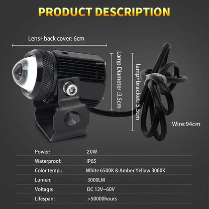 LIU HJG Mini Drive FOG LIGHT Dual Colour Upgraded (Original) 2pcs(ORIGINAL)